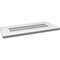 Ekena Millwork Vertical Surface Mount PVC Gable Vent: Non-Functional, w/ 3-1/2"W x 1"P Standard Frame, 26"W x 12"H GVPVE26X1201SN - alternate 3